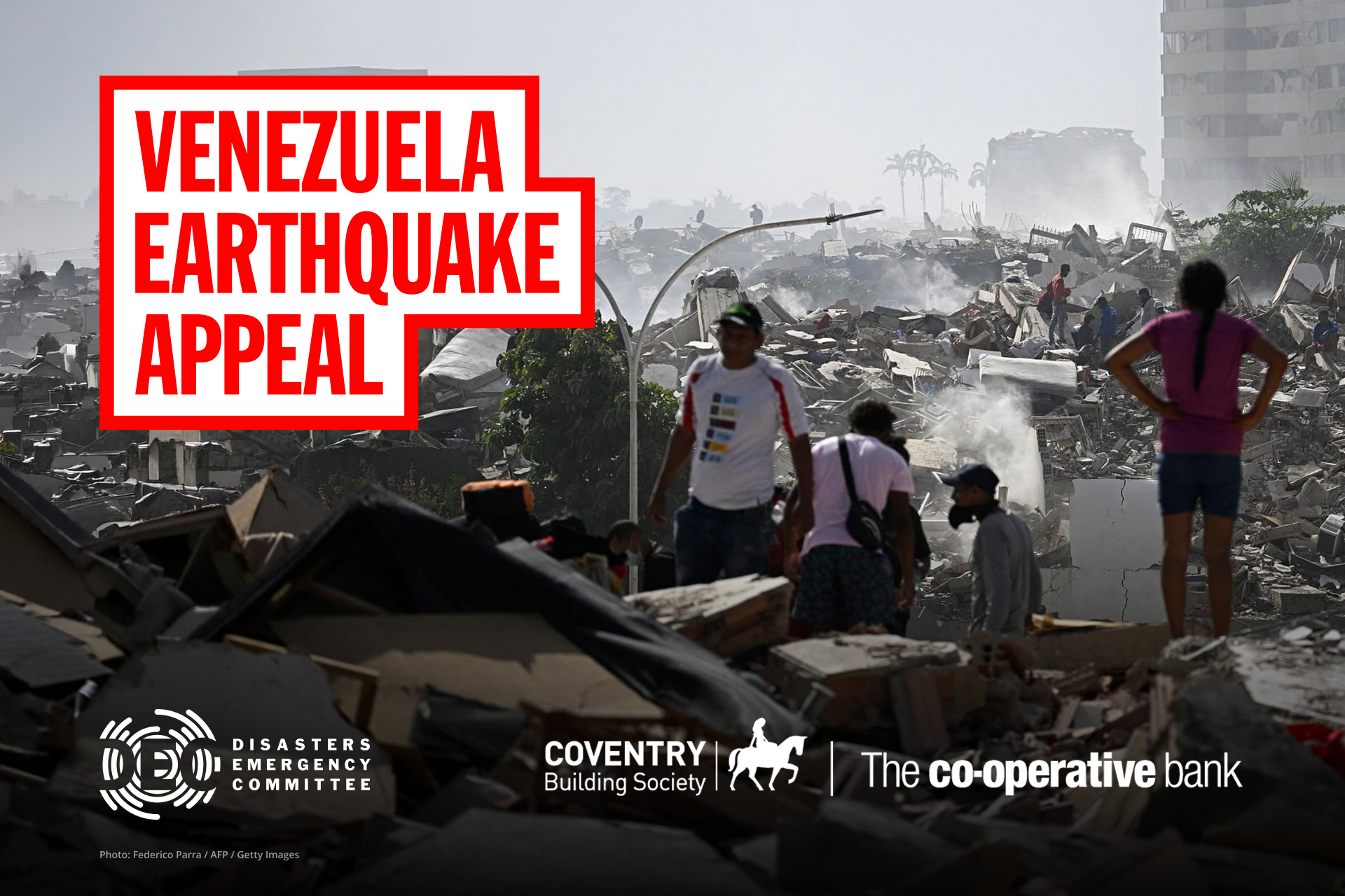 Illustration of Venezuela earthquake appeal